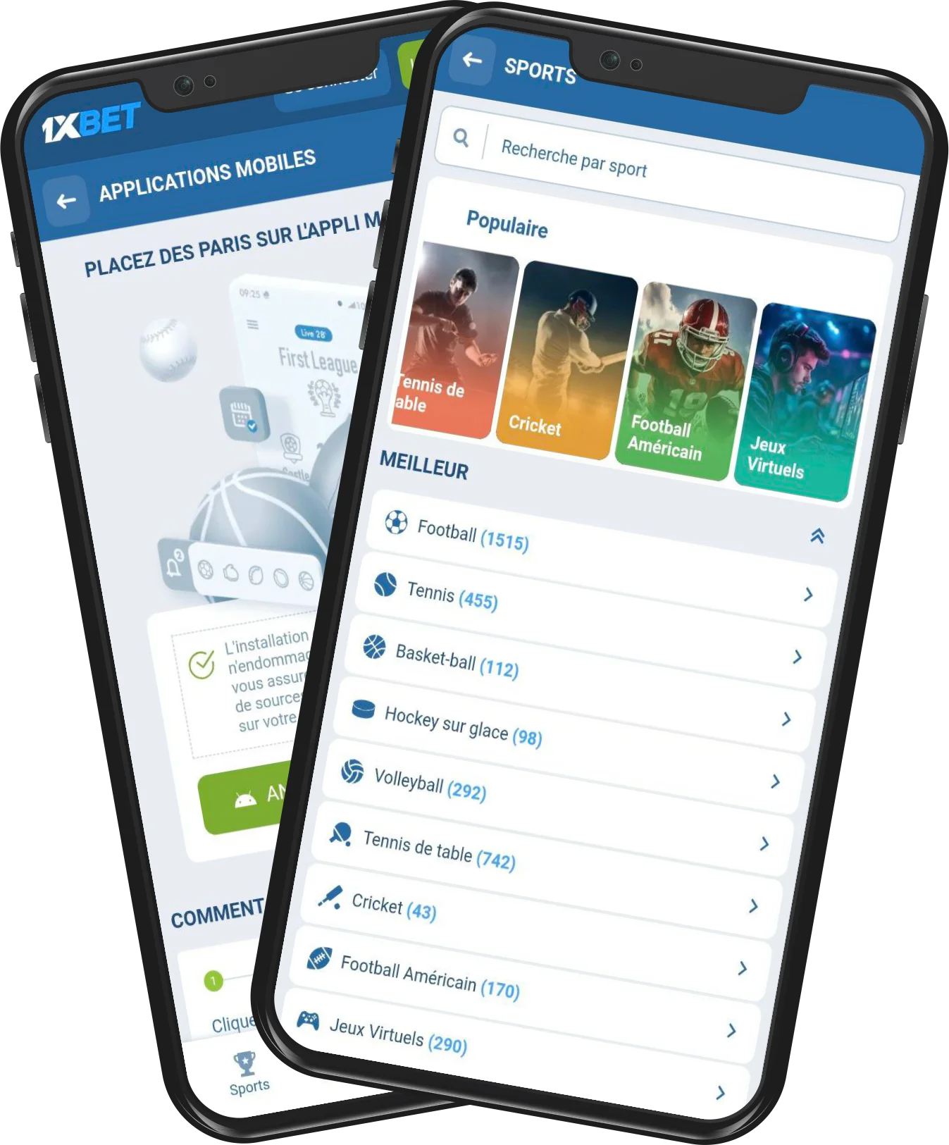 1xBet app en Côte d’Ivoire